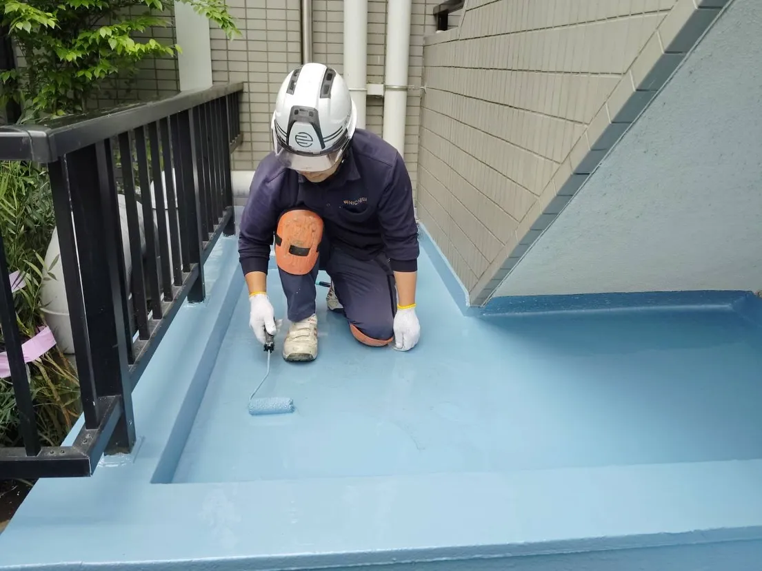 ウレタン防水工事👷‍♂️完了☑️