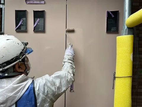 塗装作業👷‍♂️分電盤🚧