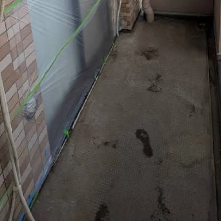 長尺シート工事👷‍♂️バルコニー🚧