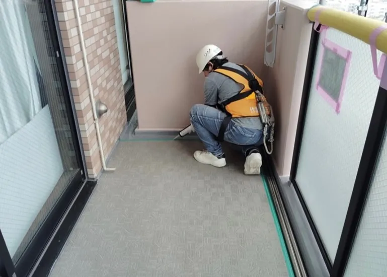 長尺シート工事👷‍♂️バルコニー🚧