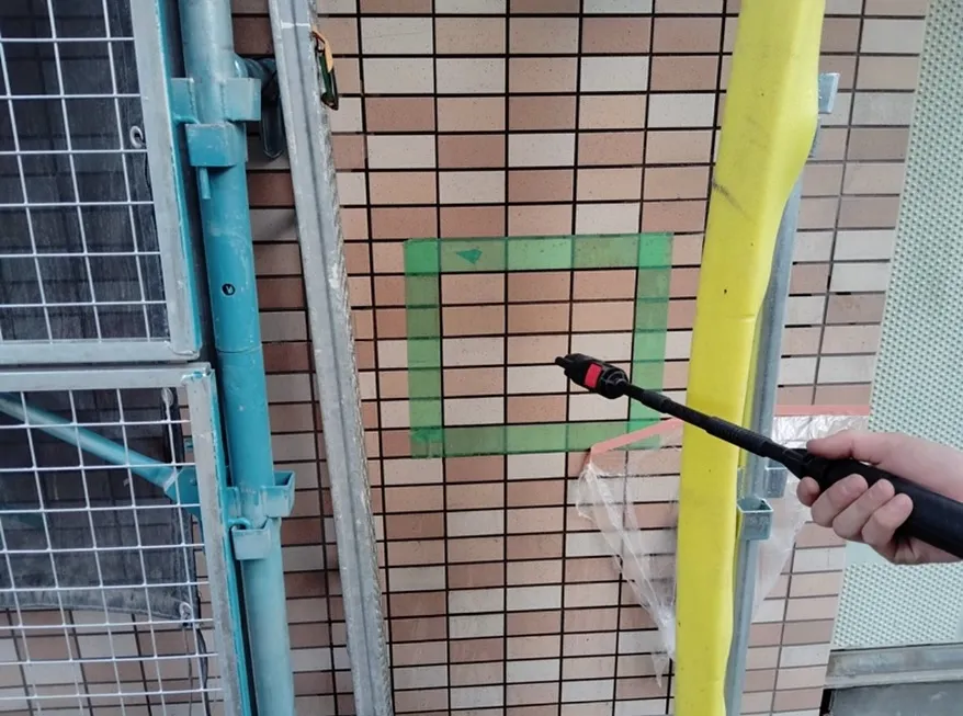 薬品洗浄🚿試験施工⛑️