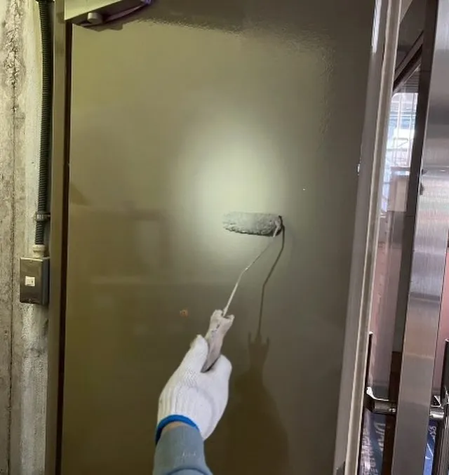 👷‍♂️ポンプ室扉 塗装工事