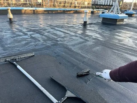 アスファルト防水工事を行いました👷‍♂️