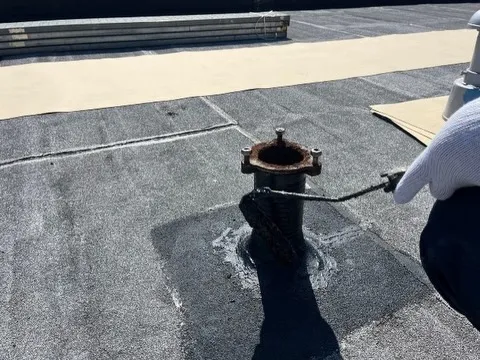 アスファルト防水工事を行いました👷‍♂️