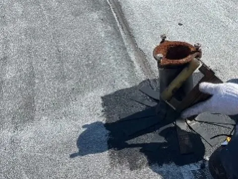 アスファルト防水工事を行いました👷‍♂️