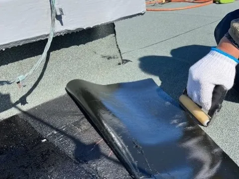 アスファルト防水工事を行いました👷‍♂️